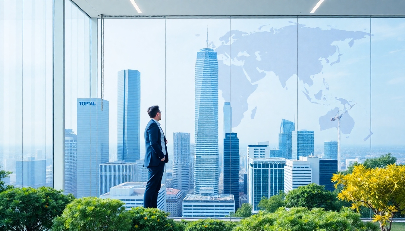 A 4K resolution, high-quality image representing TOPTAL GROUP's global reach and expertise. The image should feature a stylized representation of the world, with interconnected nodes representing talent and opportunities. The lighting should be soft and diffused, with a color palette of blues, grays, and whites. The composition should be clean and modern, with a focus on conveying trust and reliability. Relevant props could include abstract representations of buildings, people, and data streams. The overall style should be corporate and professional, reflecting TOPTAL GROUP's commitment to quality and innovation. Inspired by the information visualization work of Giorgia Lupi.